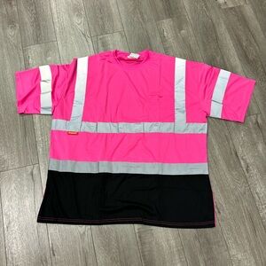 ProtectX protection you can trust high visibility plus size pink shirt 2XL